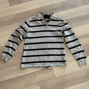 Chaps striped quarter zip.